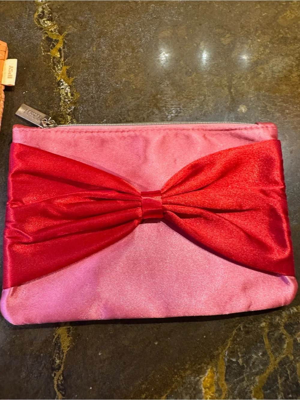 NWOT lot 3 IPSY makeup bags Orange, Blue/cream floral, pink/red